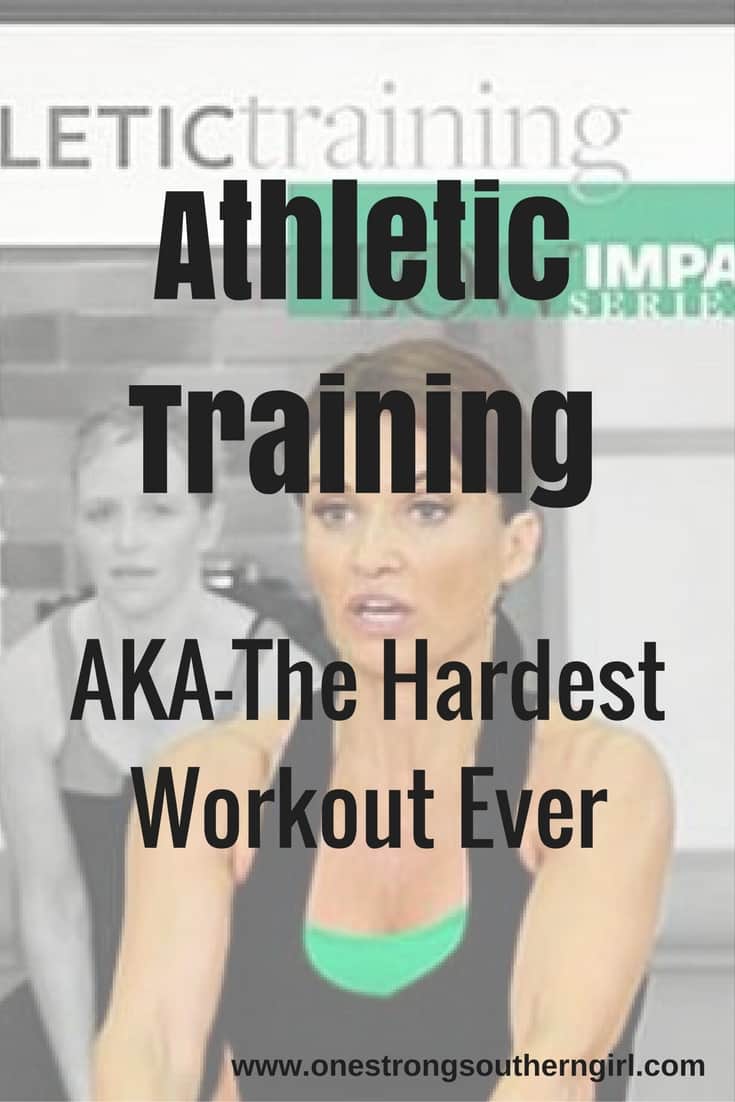 The cover art from the Athletic Training total body workout by Cathe Friedrich