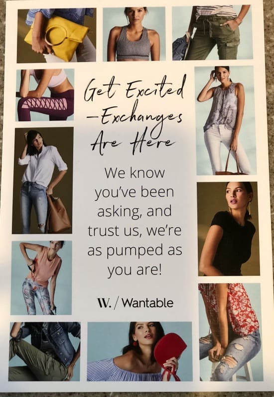 Wantable does exchanges now